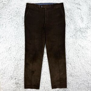 Lauren Ralph Lauren Pants Men's 36.5x31.5 Brown‎ Corduroy Flat Front Black Label